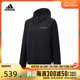 adidas阿迪达斯2024女子W S.S BRUSH JKT梭织外套IS0304