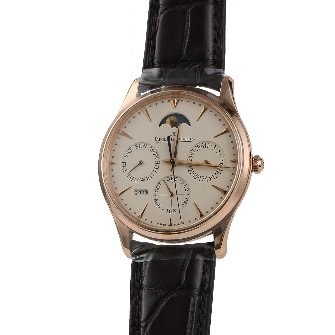 [9.5新]积家 大师系列q1302520 自动机械 玫瑰金 男表