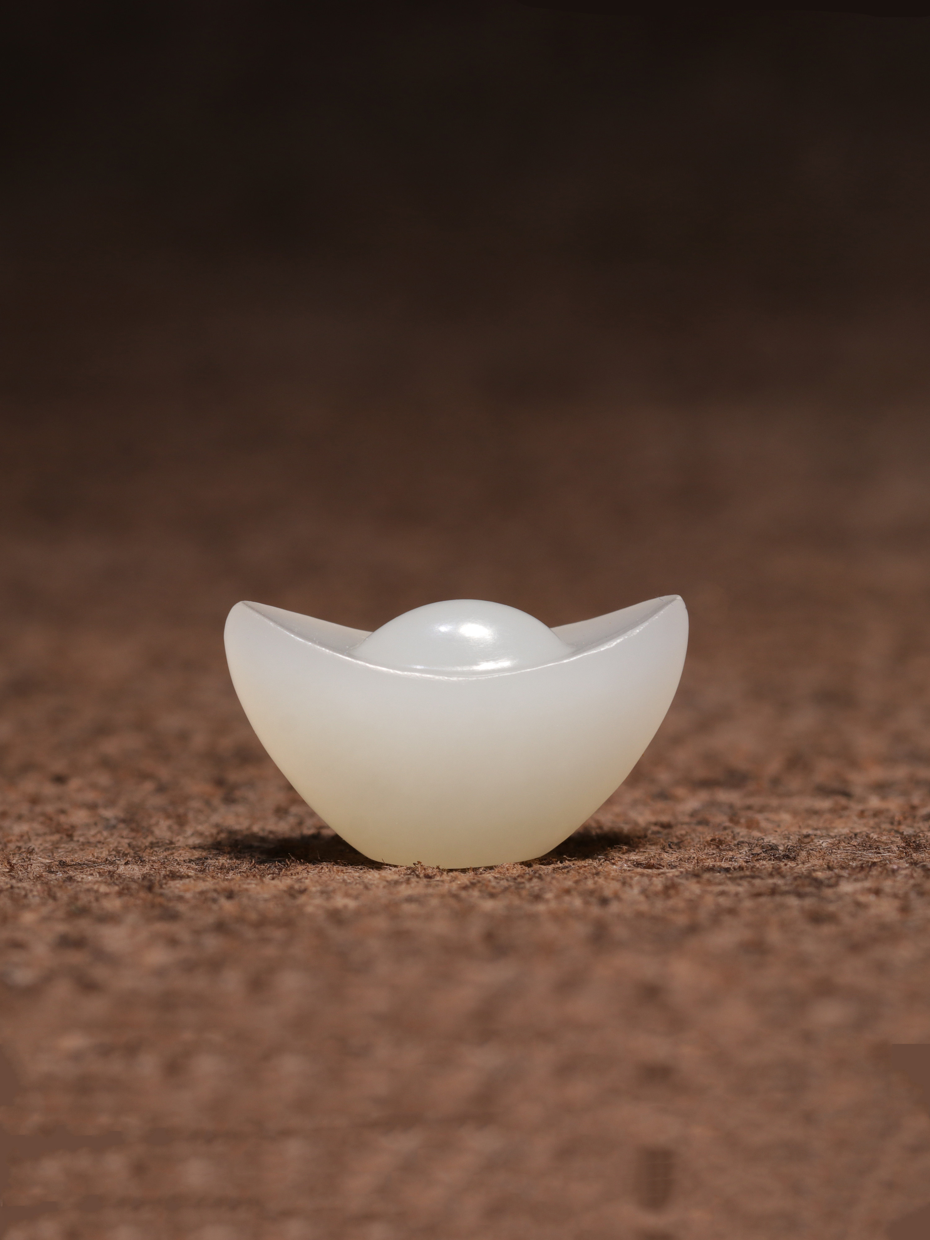 惹石新疆和田籽料白玉元宝女士挂件宝