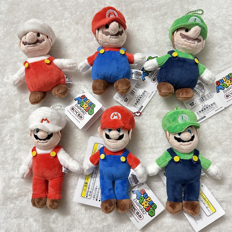 超级玛丽马里奥兄弟周边Mario毛绒公仔玩偶包包少女心小挂件饰品