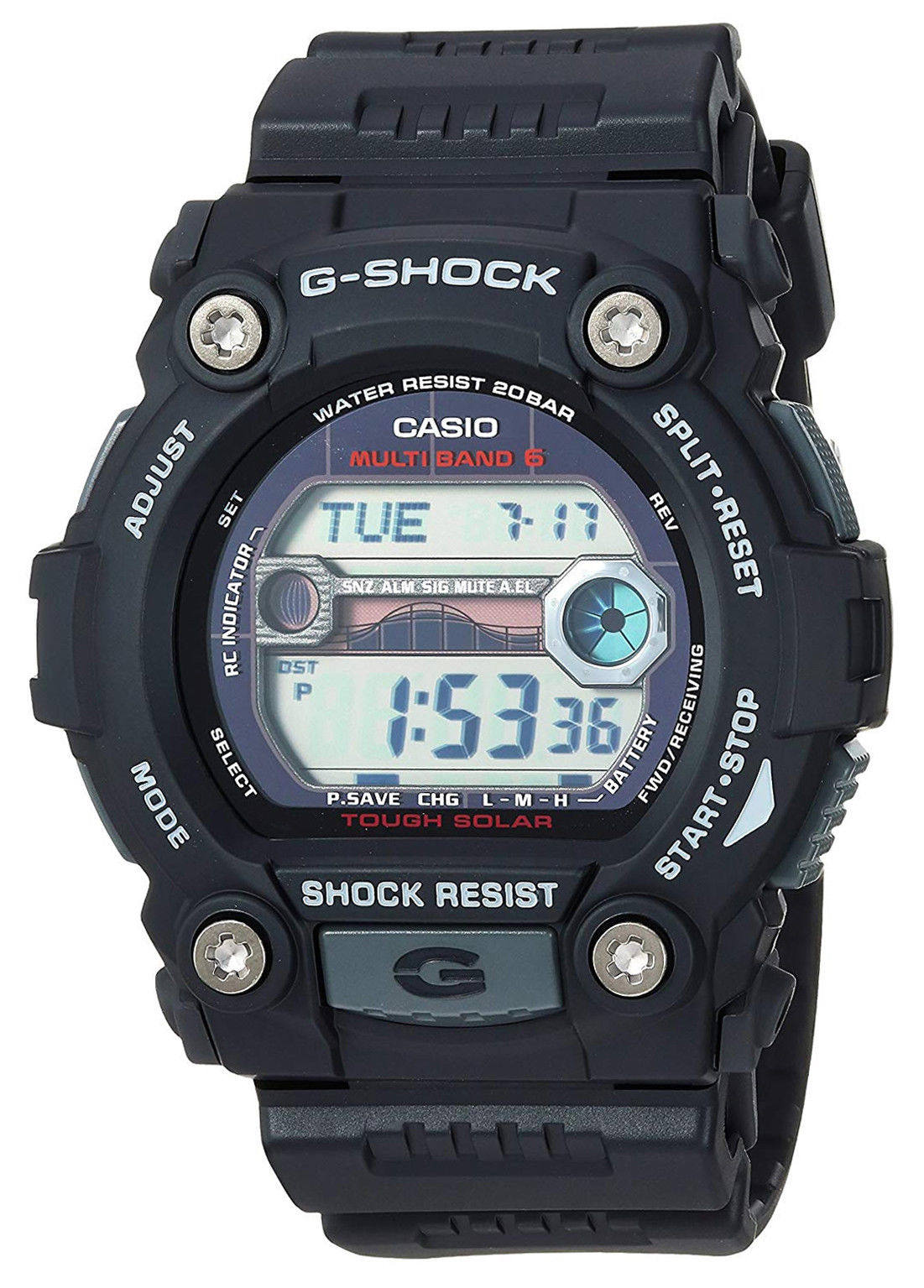 王一博卡西欧gshock蓝牙光能电波方块手表gwb5600hr1arbc1b