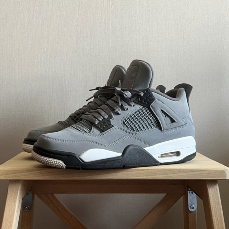 诗绮秀aj4灰老鼠男鞋酷灰纯原莆田aj女款鞋乔4水泥灰正品篮球鞋子