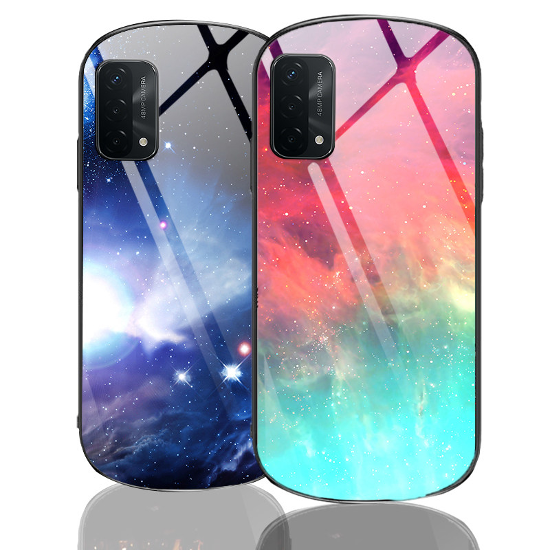 oppoa93手机壳全包防摔渐变弧形玻璃a93男潮牌网红椭圆保护套0pp0时尚