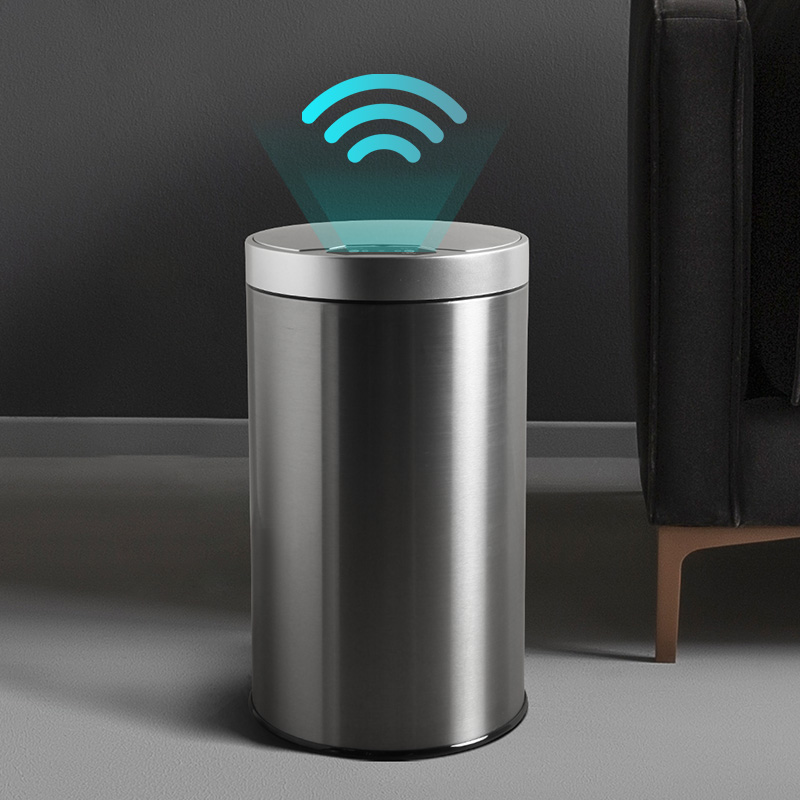 创意智能感应式垃圾桶家用客厅厨房卫生间带盖12l大容量家居装饰
