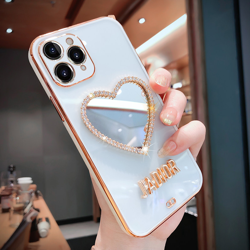 苹果11手机壳女神款iphone11透明硅胶全包镜头防摔软壳11pro个性镜子