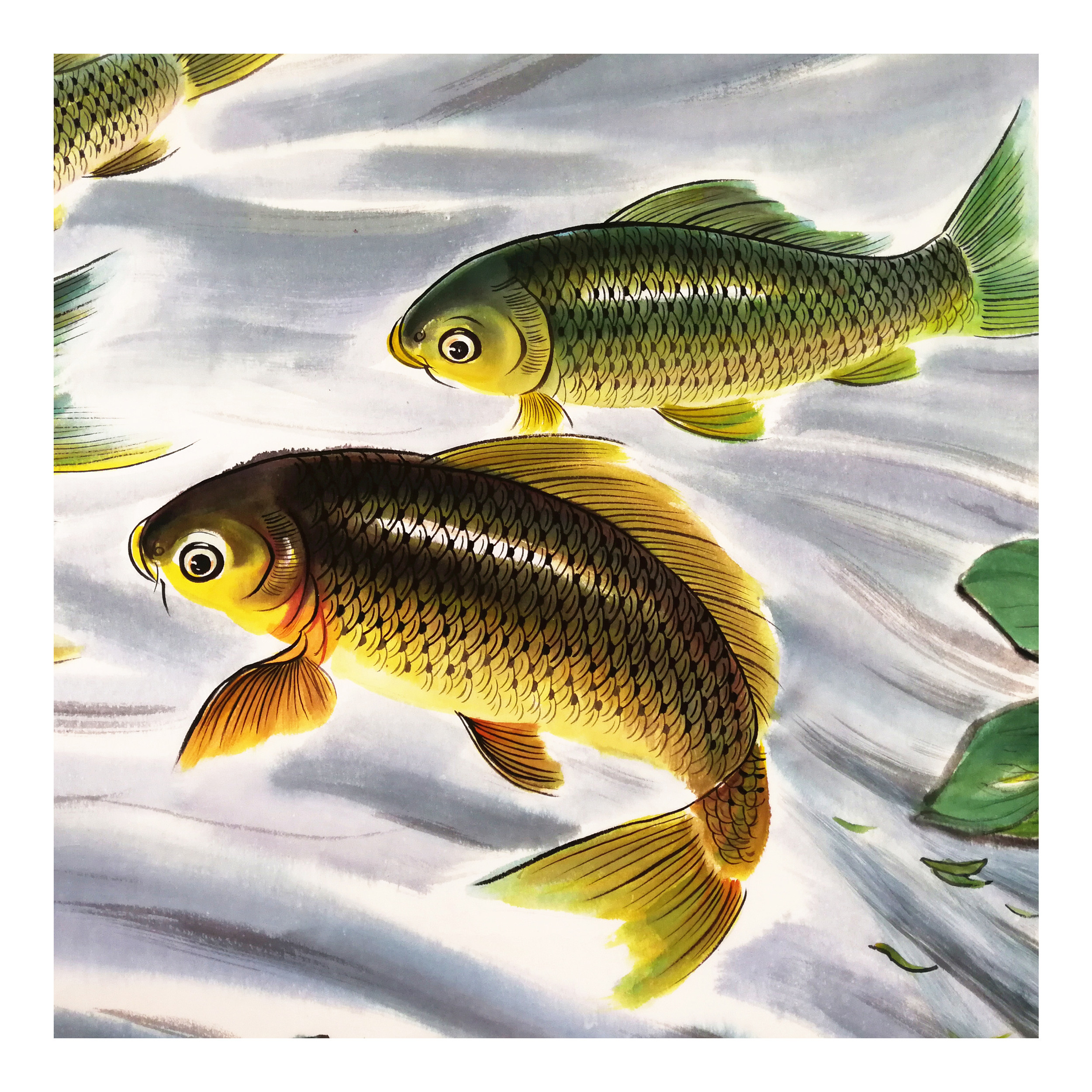 (朝鲜)金美明《如鱼得水》万寿台美术创作社 星朝画廊