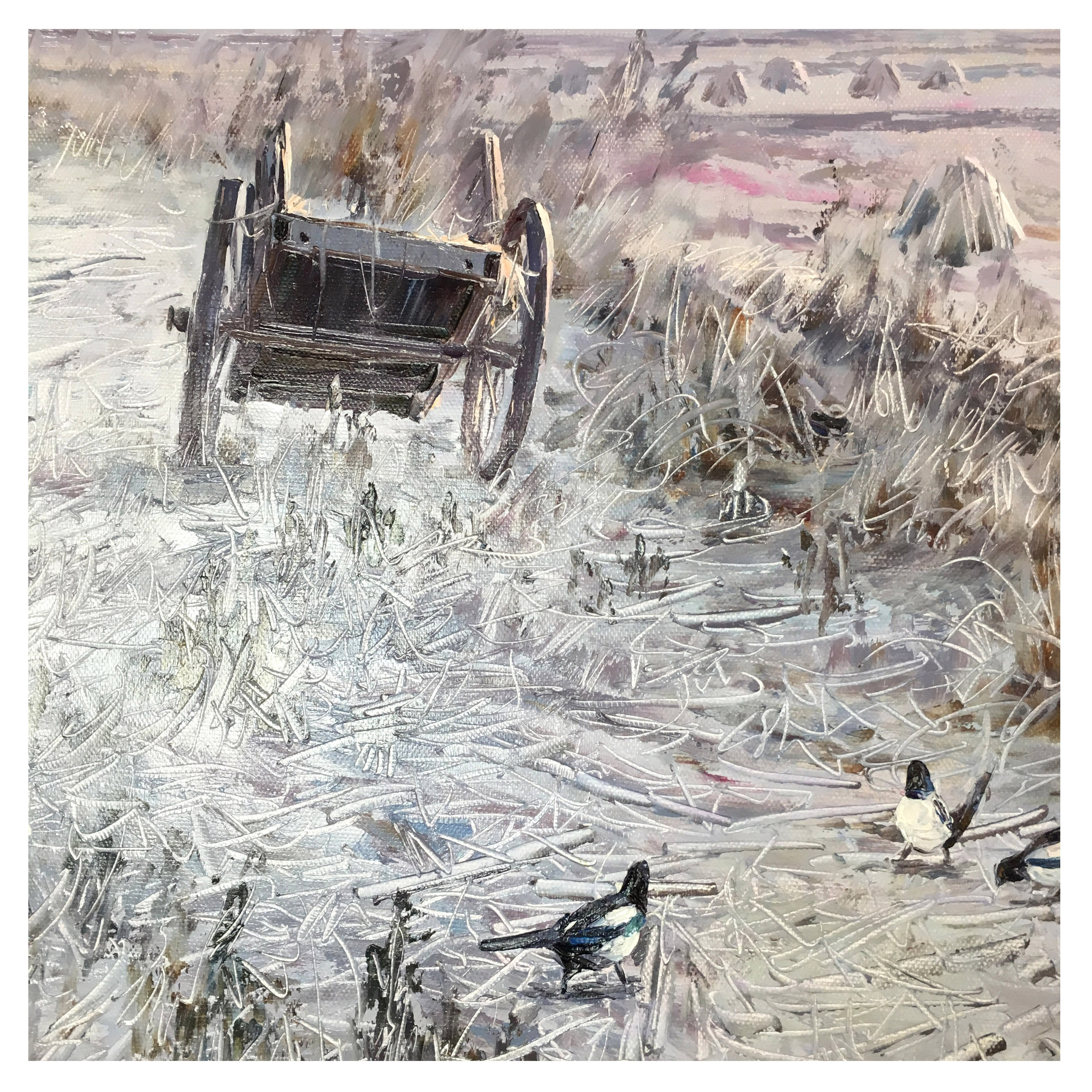 (朝鲜)功勋艺术家 李宪明 《草垛》万寿台创作社 星朝美术馆