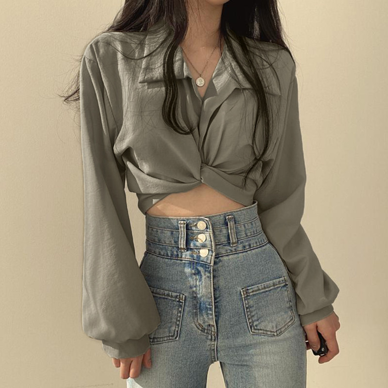 收腰上衣女设计感-特价促销-优惠券领取-价格|多少钱|什么牌子好-35优