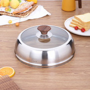 Heightened pot cover steamer cooking pot stainless steel cover transparent 30CM32CM34CM iron pot thickened household cover