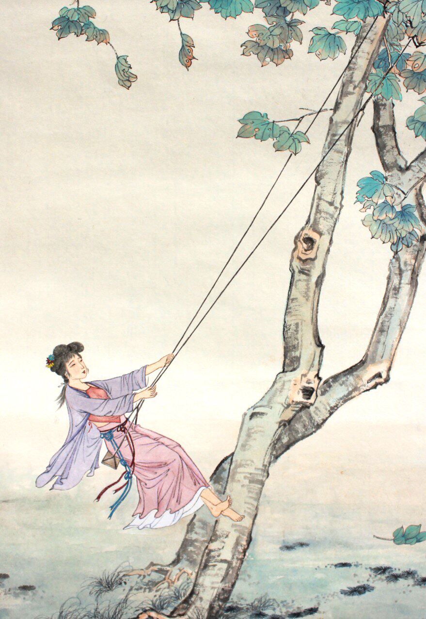 陈超历《荡秋千》中国美院老师