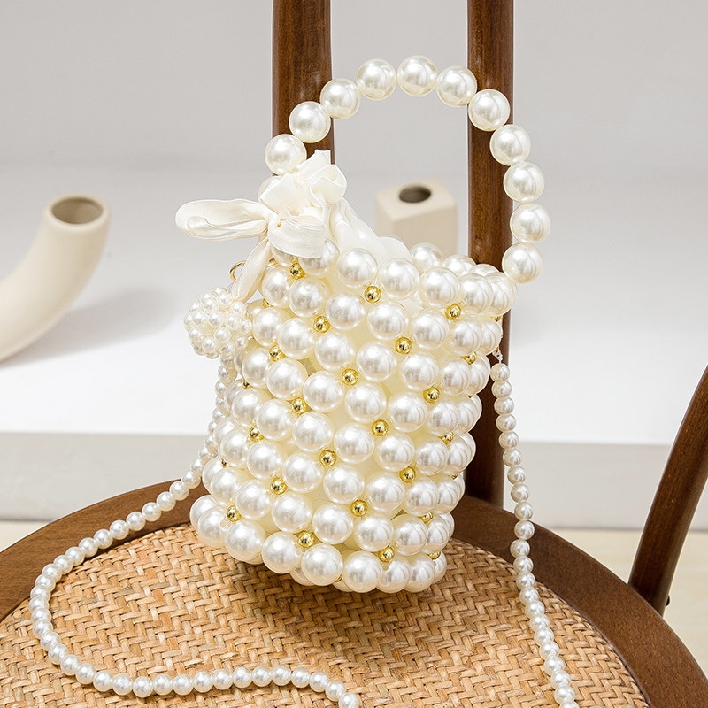 网红自编包包手工编织包包串珠diy材料包珍珠自制作礼物送女友