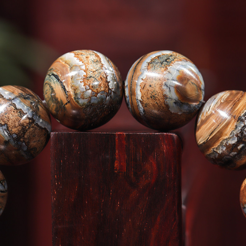 【臼齿手串】天然西伯利亚猛犸牙臼齿手串万年神奇天然 百里挑一