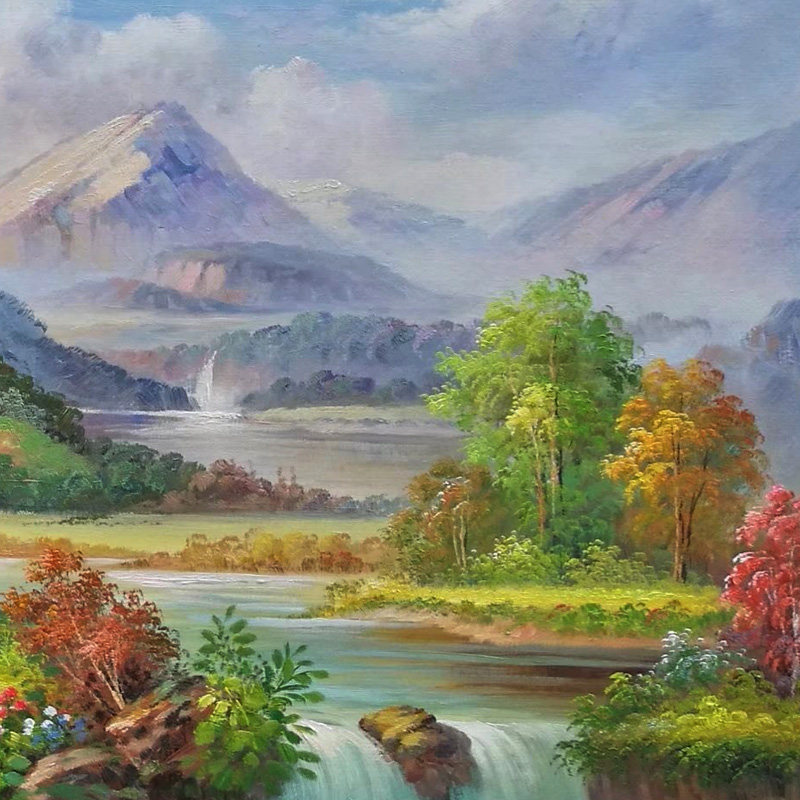 王洁《风景4》油画大幅