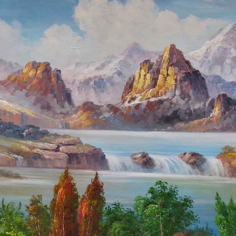 王洁《风景1》油画大幅