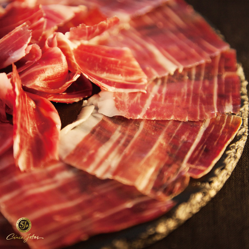 西班牙进口 5j伊比利亚火腿 纯种黑猪橡果喂养36个月风干后腿40克