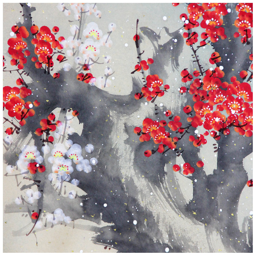 赵翔《雪凌红梅》h461