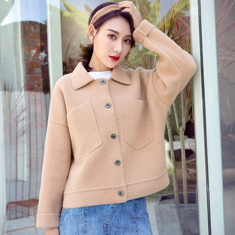 秋装2018新款韩版短款秋季长袖外衣仿水貂绒女士小清新外套女春秋