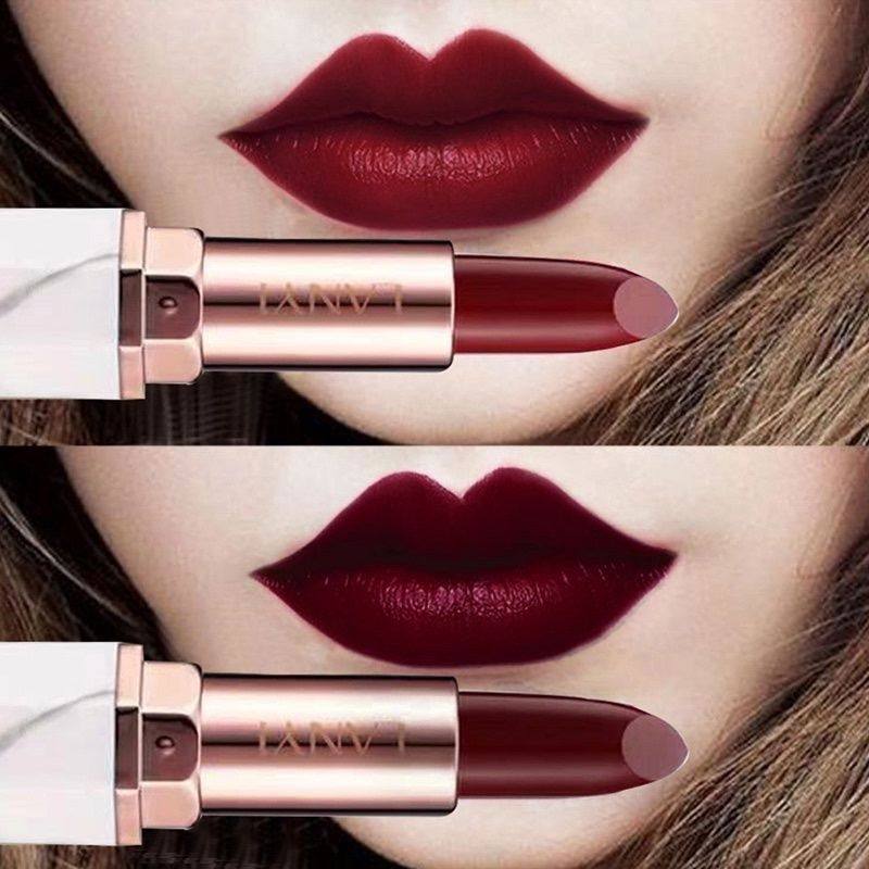 口红姨妈红色复古红_车厘子色口红哑光持久保湿不脱色气场姨妈色复古
