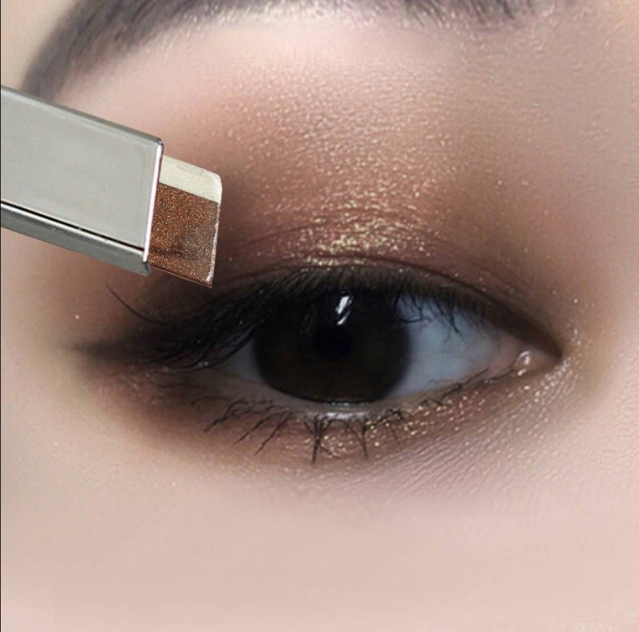 双色眼影棒大地色立体渐变哑光_【5秒画眼影】双色眼影棒懒人眼影笔