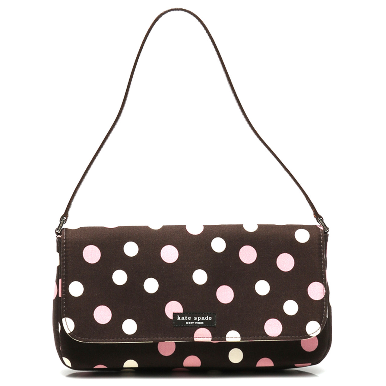 [9.0新]凯特丝蓓katespade女士真皮手提包斑点纹棉茶色96680