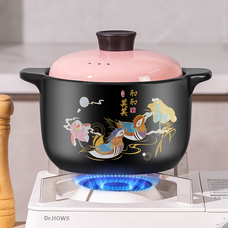 中式砂锅炖锅家用燃气耐高温干烧不裂