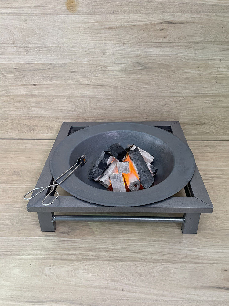 取暖炉铸铁锅老式烤火炉烧柴火传统木炭碳烤火盆农村家用冬季室