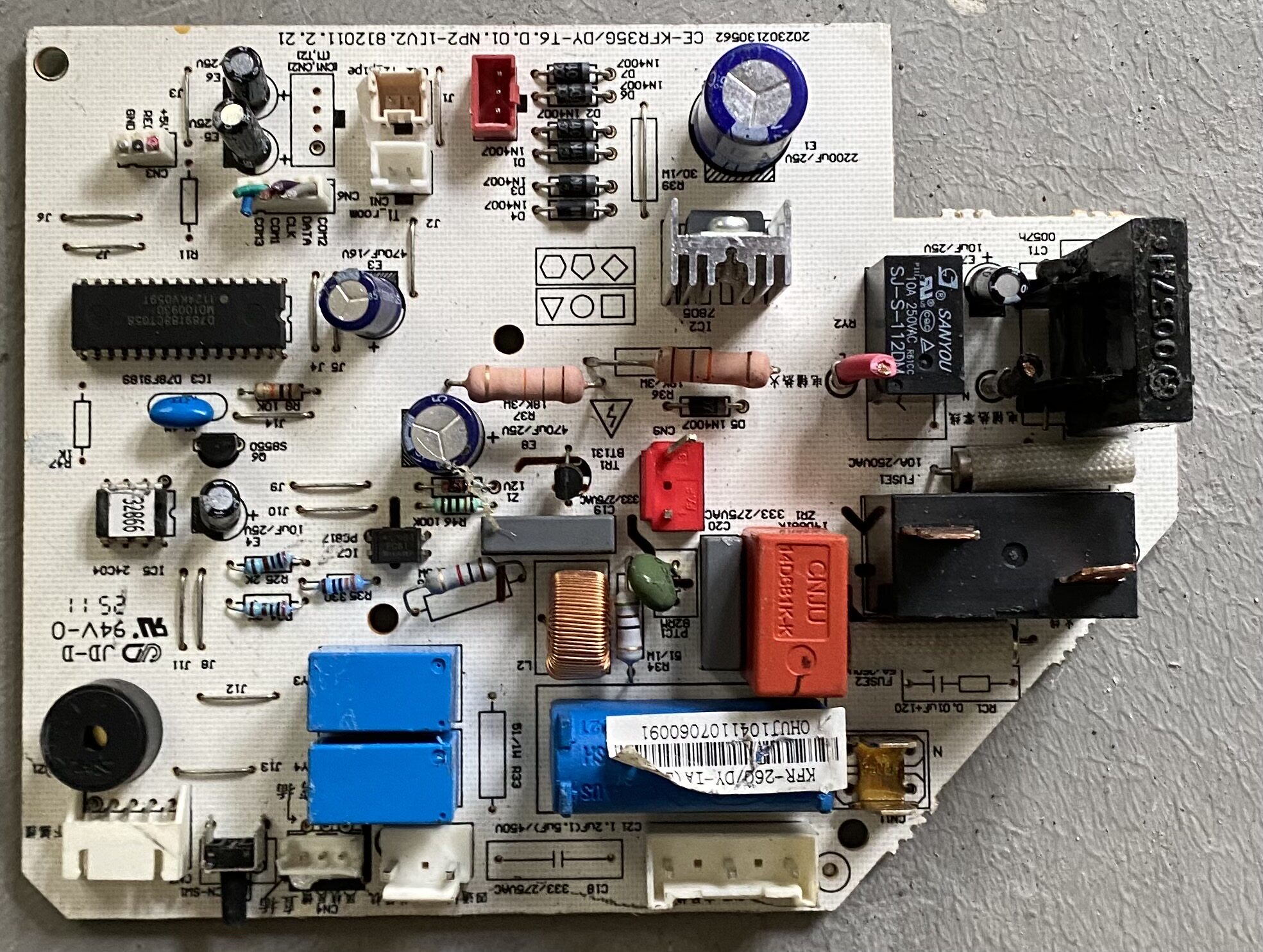 美的空调原装电控cekfr35gdyt6d01np21控制电路板pcb电路板