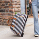 拉杆行李袋带滑轮手提旅游包带轮子旅行袋能带上飞机行李包可折叠