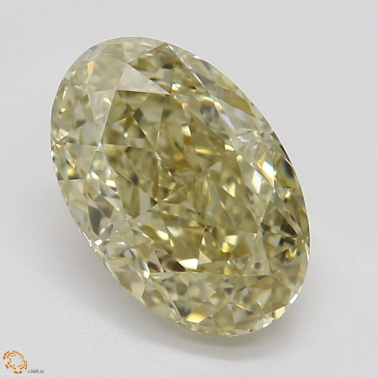 cy宝饰gia彩钻151克拉中彩黄色fbyvs1椭圆形裸钻裸石