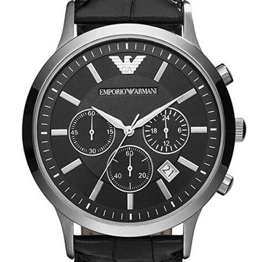 无保留价 [9.9新]armani/阿玛尼时尚石英男表 ar2447