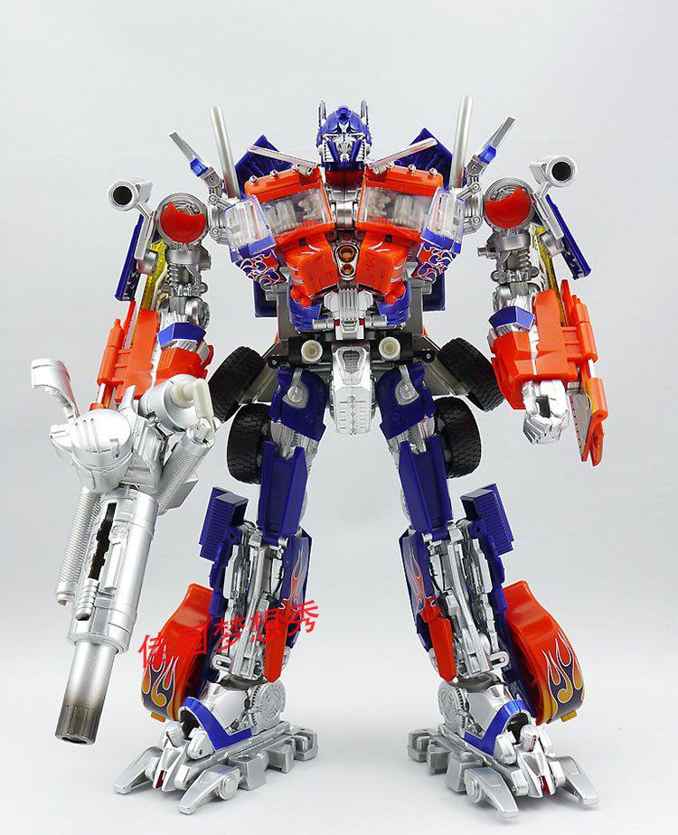 国产变形玩具金刚2领袖级2009电影l级电镀嘴炮爆甲擎天柱修复版