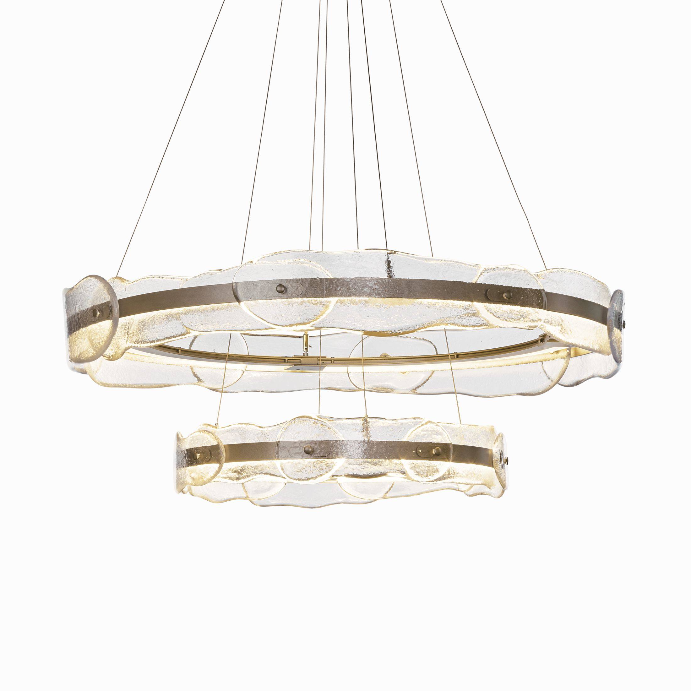 北欧客厅灯具创意网红轻奢餐厅圆环吊