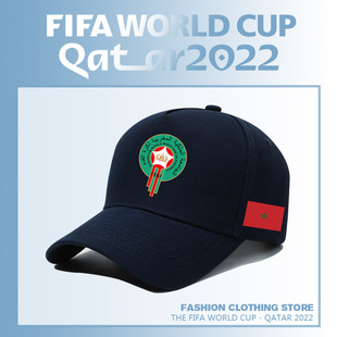 摩洛哥男子足球国家队帽子夏季遮阳帽户外防晒棒球帽太阳帽鸭舌帽