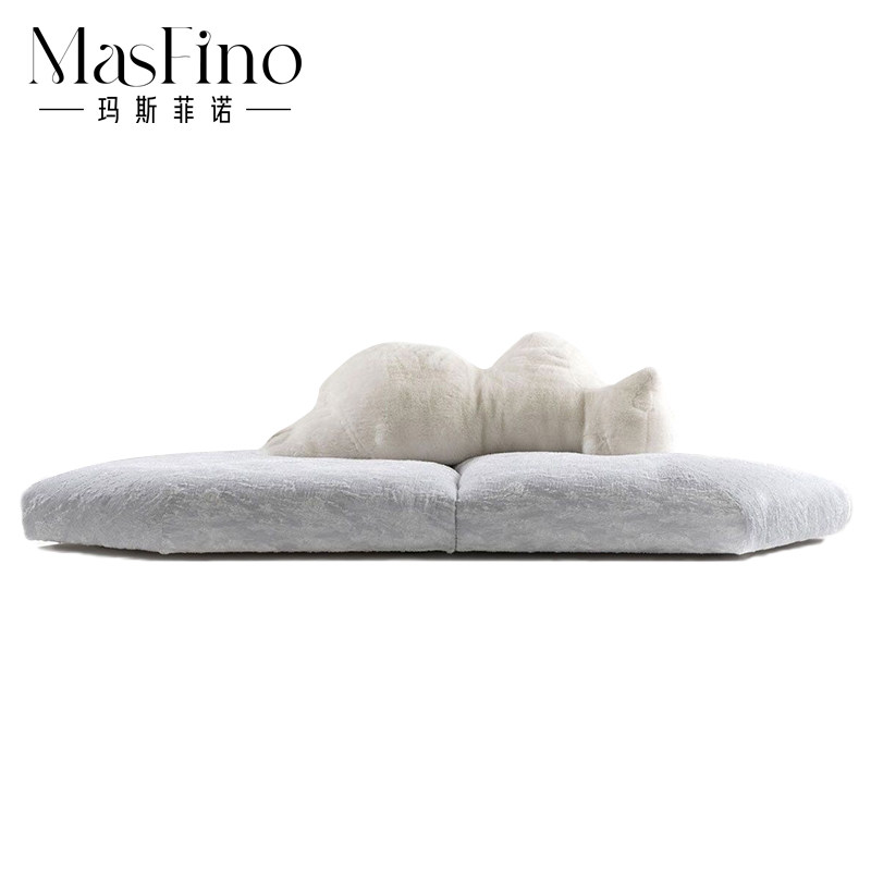 玛斯菲诺现代简约布艺大熊冰块组合式沙发创意别墅样板房设计家具