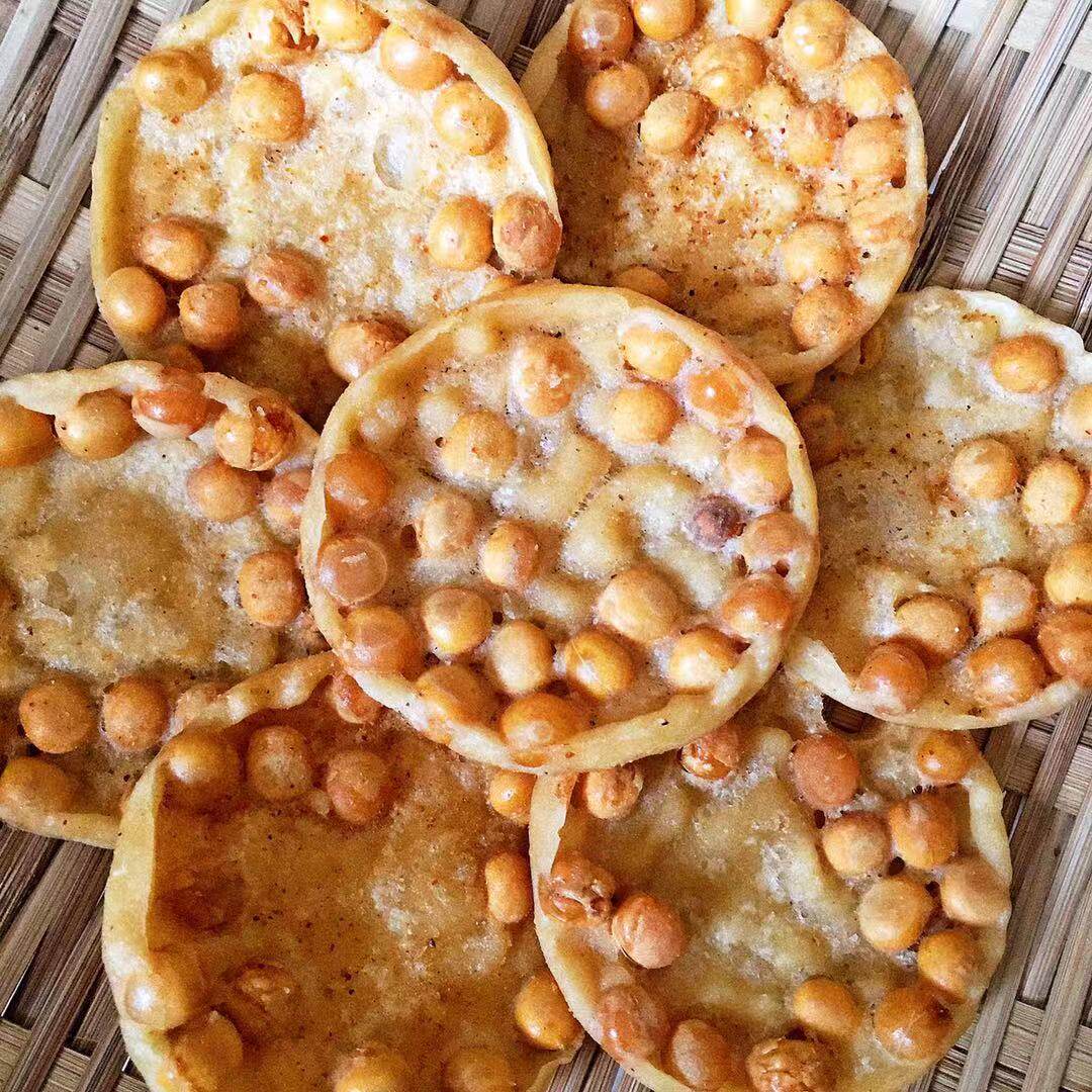 四川特产豌豆粑500g油炸香酥脆月亮粑巴豆巴子成都小吃怀旧零食