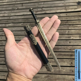 铁剑刀剑的微型玩具小物件汉剑女金属剑汉剑短中式迷你剑刀品小件