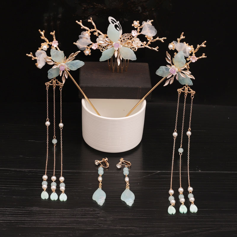 2020新款古风汉服头饰全套发簪套装甜美流苏步摇饰品发饰整套配饰