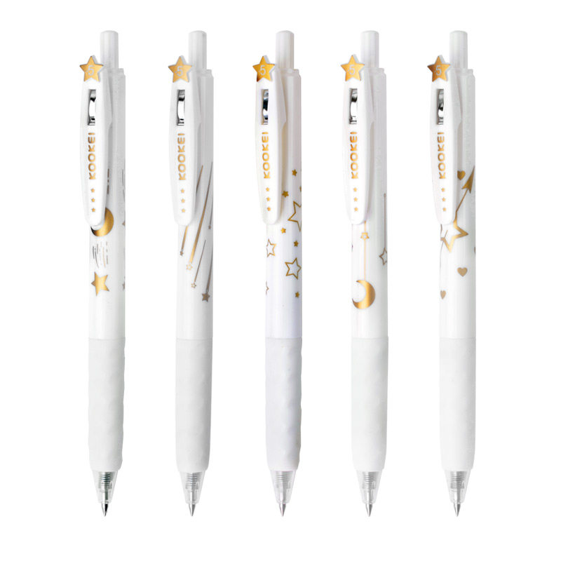 天猫￥5折后价￥5kookei矿泉水笔宝特瓶中性笔白色