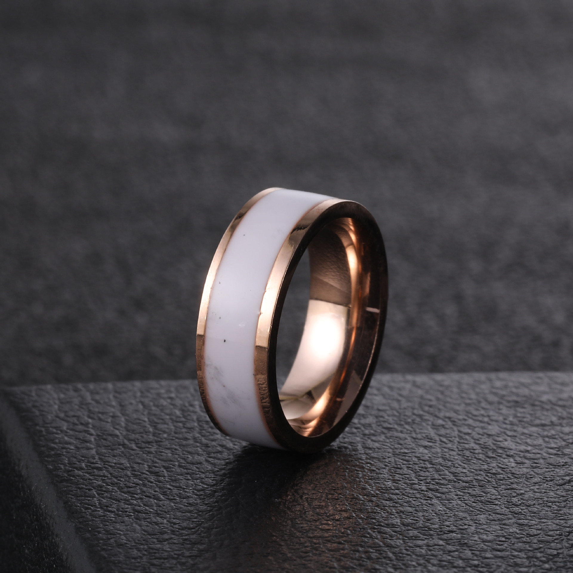 6mm小众冷淡时尚白玛戒指戒指