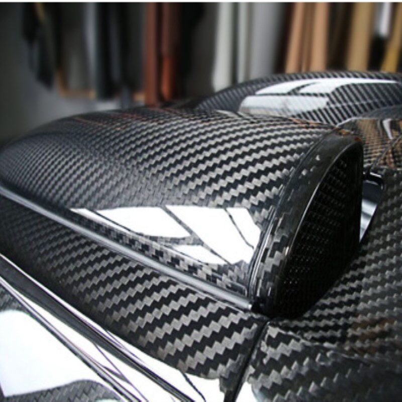 碳纤维贴膜汽车贴纸5d亮面碳纤维内饰贴纸中控台车身改色膜