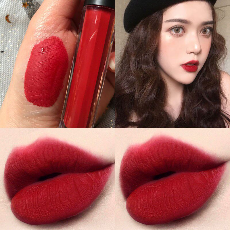 完美美日记旗舰店官网平价小众品牌车厘子色唇釉丝绒雾面梅子色哑