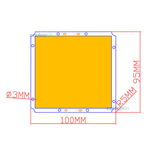 100*95mm方形COB LED板面光源12V灯珠晶元芯片DIY台灯工作车灯50W