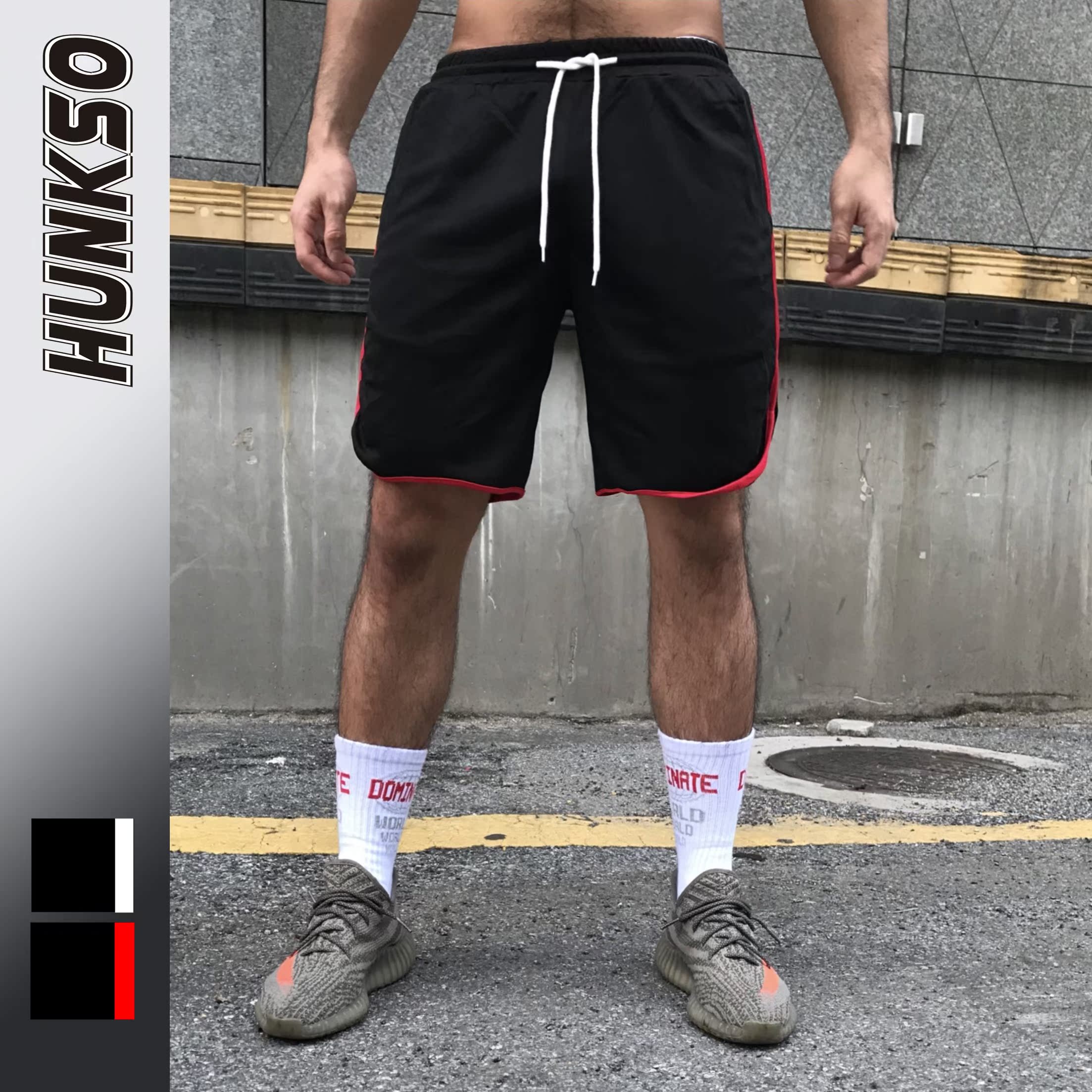运动工装短裤男宽松五分裤肌肉健身训练速干深蹲跑步透气夏季在类目 男装, 休闲裤中 - 来自Buy2taobao.com提供专业的淘宝代购服务
