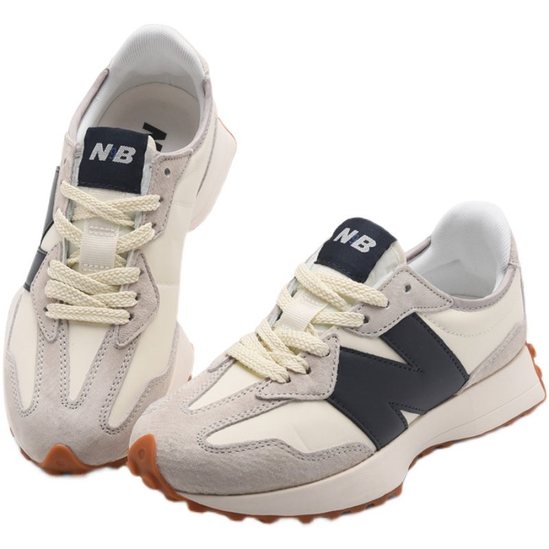 豪新百伦斯凯运动鞋女nb夏季327复古海盐色联名款学生n字老爹鞋男