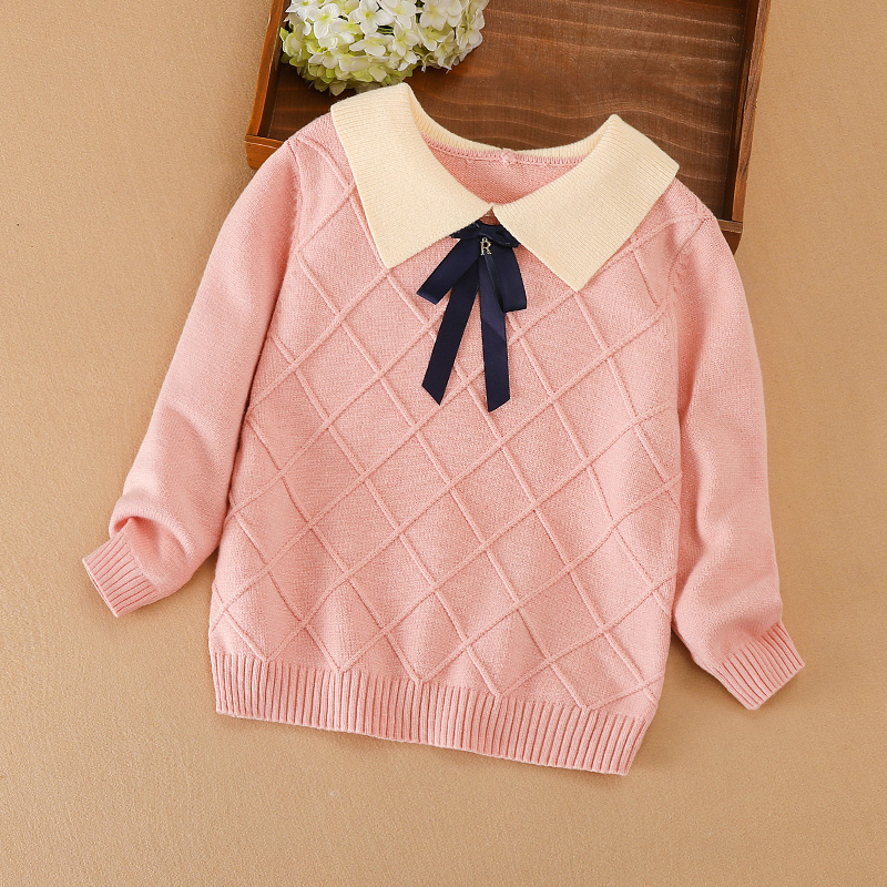 女童毛衣春秋款洋气套头衫2021秋冬新款儿童针织衫女宝宝打底上衣
