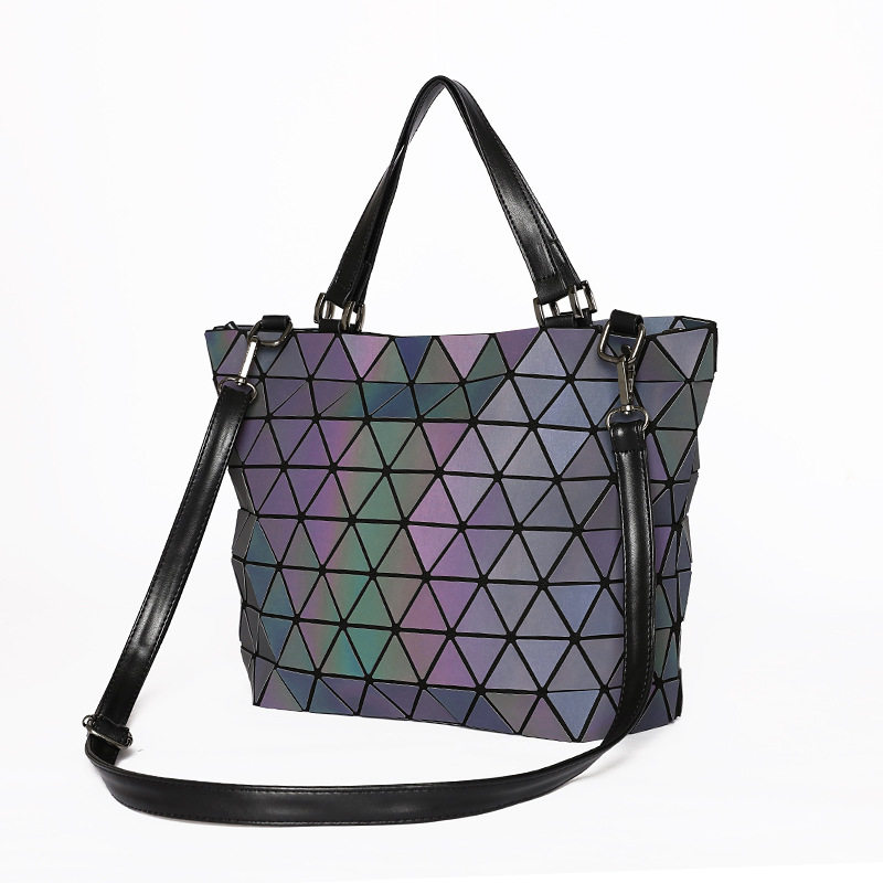 Buy Rhombus shoulder bag gradient color large handbag crossbody bag on ezbuy SG