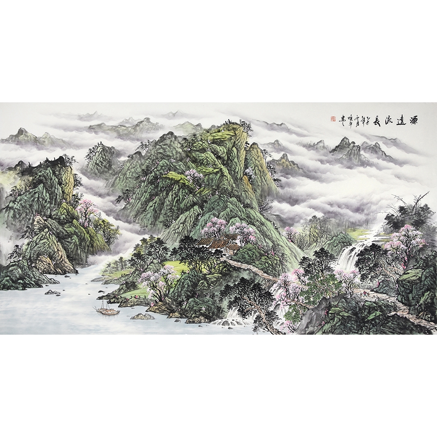 赵焕平 《源远流长》广西书画协会会员 桂林市美协会员