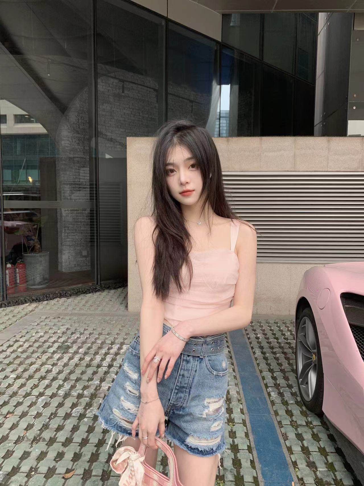 nnlh李嘉慧【又a又飒 】牛仔短裤