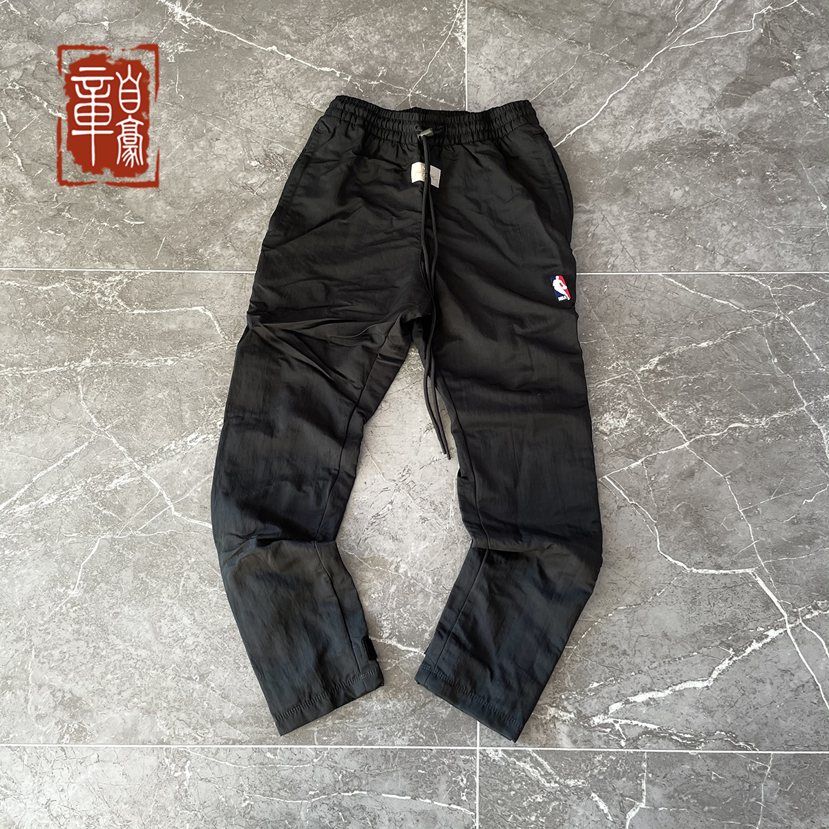 耐克 nike fog 联名 nba 拉链排扣长裤 裤子 运动裤 cu4684