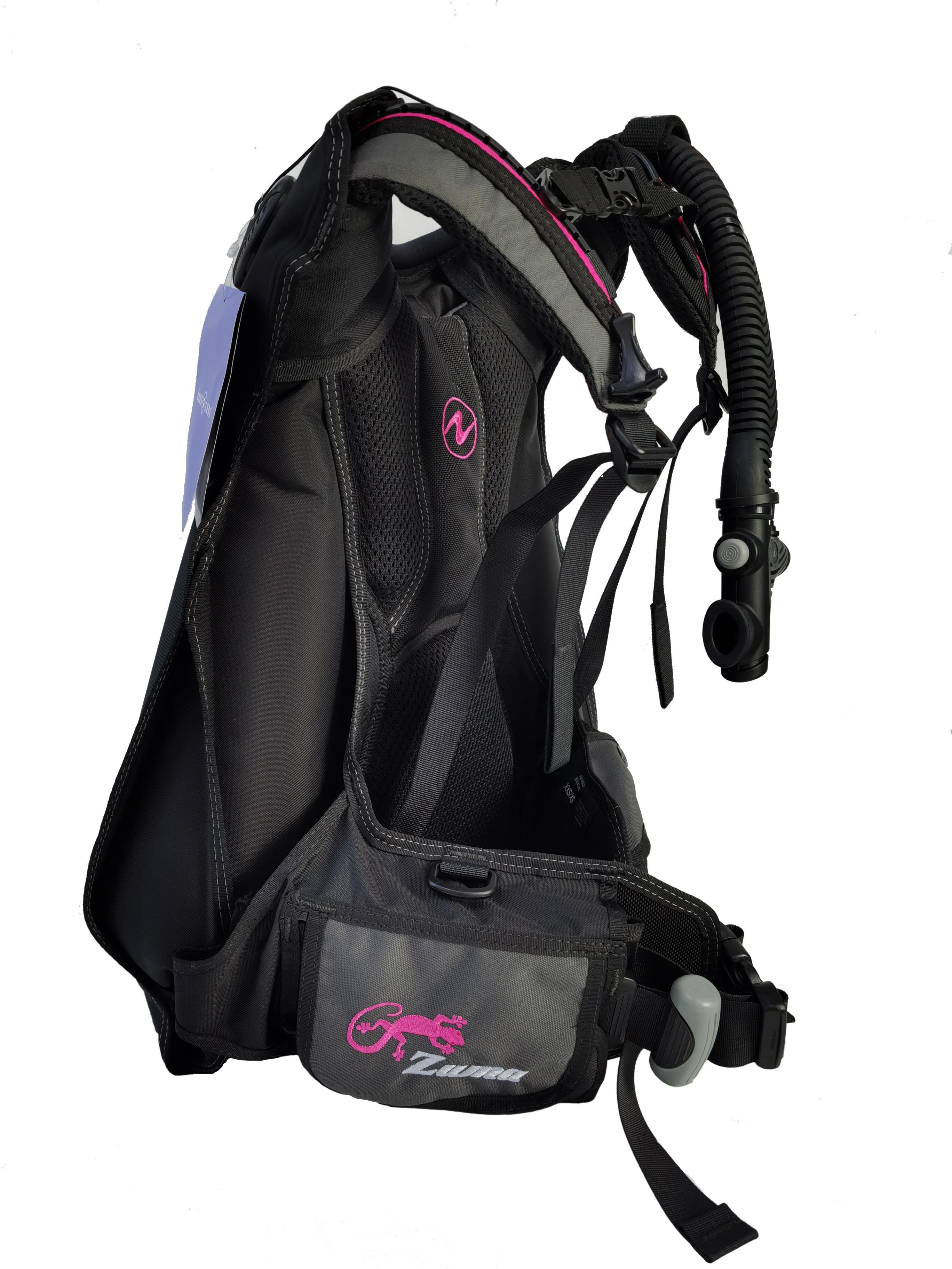 zuma轻便轻量bcdaqualung整合式旅行版潜水背飞粉色灰色现货